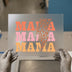 Retro Mama Lightning Bolt | DTF Transfer Ready to Press | Boho Heat Transfer