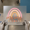 Mama Boho Rainbow DTF Transfer Ready to Press | Retro Style Heat Transfer