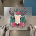 Floral Skull & Cactus | DTF Transfer Ready to Press | Boho Heat Transfer