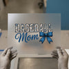 Baseball Mom Floral Bow | DTF Transfer Ready to Press | Game Day Heat Transfer