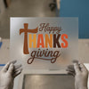Happy Thanksgiving Cross | DTF Transfer Ready to Press | Autumn Heat Transfer