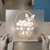 Cute Bunny Basket | DTF Transfer Ready to Press | Easter Heat Transfer