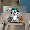 Dabbing Easter Bunny | DTF Transfer Ready to Press | Cartoon Heat Transfer