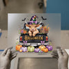 Cute Halloween Cow in Truck | DTF Transfer Ready to Press | Spooky Heat Transfer