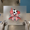 Soccer Fan Gift Bow | DTF Transfer Ready to Press | Sports Heat Transfer