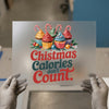 Christmas Cupcakes 'Calories Don't Count' | DTF Transfer Ready to Press | Retro Fun Heat Transfer