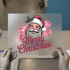 Pink Santa Merry Christmas | DTF Transfer Ready to Press | Glam Holiday Heat Transfer