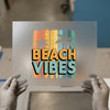 Beach Vibes Retro Summer | DTF Transfer Ready to Press | Distressed Heat Transfer