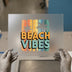 Beach Vibes Retro Summer | DTF Transfer Ready to Press | Distressed Heat Transfer