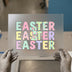 Pastel Easter Bunny DTF Transfer Ready to Press | Cute Heat Transfer