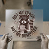 Cool Raccoon & Slogan | DTF Transfer Ready to Press | Retro Animal Heat Transfer