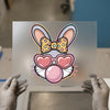Cool Bunny with Sunglasses DTF Transfer Ready to Press | Retro Style Heat Transfer