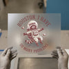 Astronaut Raccoon DTF Transfer Ready to Press | Retro Space Heat Transfer