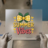 Summer Vibes Lemon Bow | DTF Transfer Ready to Press | Retro Heat Transfer