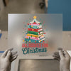 All Booked for Christmas Bookshelf | DTF Transfer Ready to Press | Cozy Holiday Heat Transfer