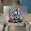Just a Girl Who Loves Trucks | DTF Transfer Ready to Press | Vibrant Heat Transfer