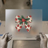 Strawberry Bow Design | DTF Transfer Ready to Press | Vintage Style Heat Transfer
