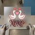 Swan Couple & XOXO | DTF Transfer Ready to Press | Valentine's Heat Transfer