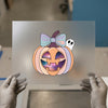 Cute Spooky Pumpkin & Ghost | DTF Transfer Ready to Press | Halloween Heat Transfer