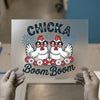 Chicka Boom Boom Chickens | DTF Transfer Ready to Press | Patriotic Heat Transfer