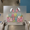 Happy Easter Bling Bunnies | DTF Transfer Ready to Press | Sparkling Heat Transfer