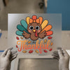 Cute Thankful Turkey DTF Transfer Ready to Press | Autumn Heat Transfer