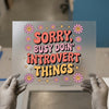 Sorry, Busy Doin' Introvert Things | DTF Transfer Ready to Press | Retro Heat Transfer