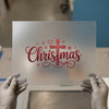 Christmas Cross Design | DTF Transfer Ready to Press | Festive Heat Transfer
