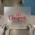Christmas Cross Design | DTF Transfer Ready to Press | Festive Heat Transfer