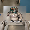 Egg Hunter Bunny | DTF Transfer Ready to Press | Easter Heat Transfer