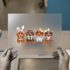 Cute Dachshunds DTF Transfer | Ready to Press DTF | Adorable Puppy Heat Transfer