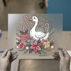 Christmas Goose & Presents | DTF Transfer Ready to Press | Holiday Heat Transfer