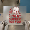 Sucker For You Creepy Cute Doll | DTF Transfer Ready to Press | Horror Valentine Heat Transfer