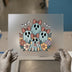 Floral Ghost Family DTF Transfer Ready to Press | Boho Halloween Heat Transfer