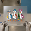 School Geese Trio | DTF Transfer Ready to Press | Cute Education Heat Transfer