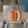 Quilted Patchwork Pumpkin | DTF Transfer Ready to Press | Autumn Heat Transfer