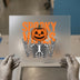 Spooky Vibes Pumpkin Skull | DTF Transfer Ready to Press | Halloween Heat Transfer