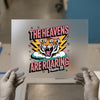 The Heavens Are Roaring Tiger | DTF Transfer Ready to Press | Retro Religious Heat Transfer