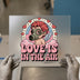 Love is in the Air Cupid Gas Mask | DTF Transfer Ready to Press | Retro Heat Transfer