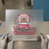 Merry Christmas Gingerbread Snow Globe | DTF Transfer Ready to Press | Retro Heat Transfer