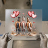 Three Horses with Hearts | DTF Transfer Ready to Press | Valentine's Day Heat Transfer