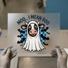 Moo I Mean Boo Ghost Cow DTF Transfer Ready to Press | Halloween Heat Transfer