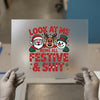 Festive & Sh*t Christmas | DTF Transfer Ready to Press | Holiday Heat Transfer
