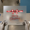 Merry Christmas Red Bow | DTF Transfer Ready to Press | Festive Heat Transfer