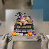 Highland Cow Halloween Truck | DTF Transfer Ready to Press | Spooky Heat Transfer