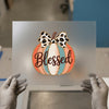 Blessed Pumpkin Leopard Bow | DTF Transfer Ready to Press | Fall Heat Transfer