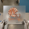 Football Helmet | DTF Transfer Ready to Press | Retro Floral Heat Transfer