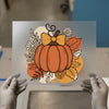 Fall Pumpkin & Daisies DTF Transfer Ready to Press | Autumn Cottagecore Heat Transfer