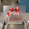 Merry Christmas Red Bow | DTF Transfer Ready to Press | Holiday Heat Transfer
