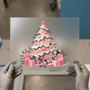 Pink Christmas Tree | DTF Transfer Ready to Press | Festive Heat Transfer